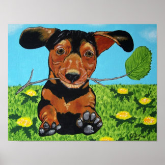 Dackel Print Poster