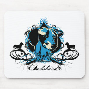 Dackel Projekt Hundeillustration Mousepad