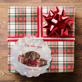 Dackel Puppy Ornament Karte