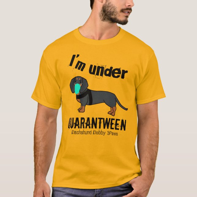 Dackel QuarantWeen T-Shirt (Vorderseite)