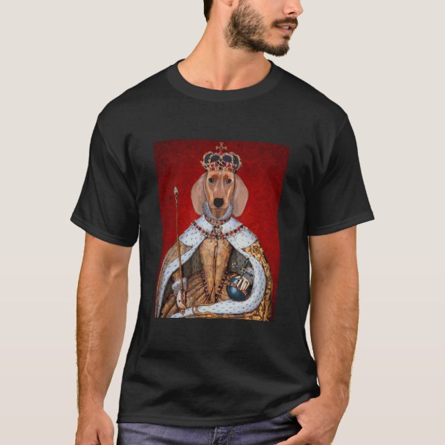 Dackel Queen T-Shirt (Vorderseite)