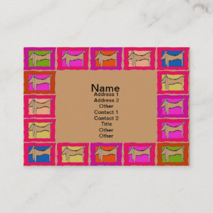 Dackel-Quilt-Visitenkarten Visitenkarte