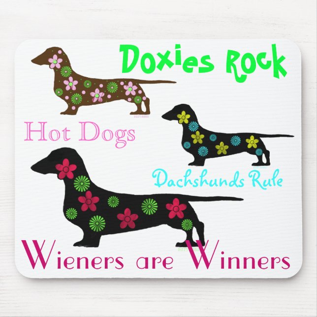 Dackel-Regel Mousepad (Vorne)