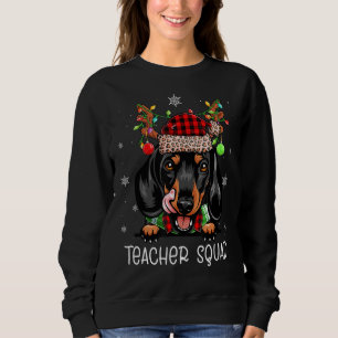 Dackel Reindeer Teacher Chr Sweatshirt