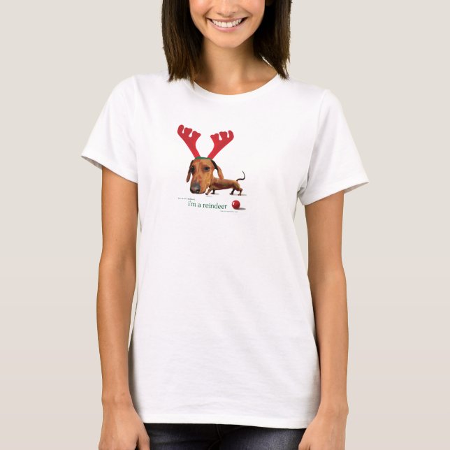 Dackel-Ren T-Shirt (Vorderseite)