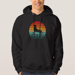 Dackel Retro Vintager Hund Männer Hoodie