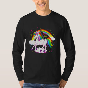 Dackel Rides Unicorn - Bester Hundebesitzer Magie T-Shirt