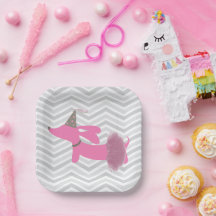 Dackel Rosa Dackel Dog Party Teller