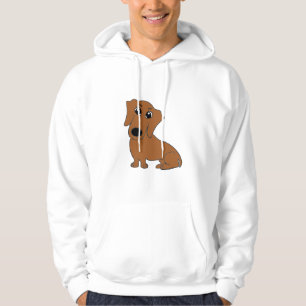 Dackel Roter Cartoon Unisex Hoodie