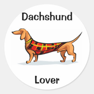 Dackel Runder Aufkleber