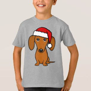 Dackel Santa Niedliche Weihnachtszeit Dackel Hunde T-Shirt