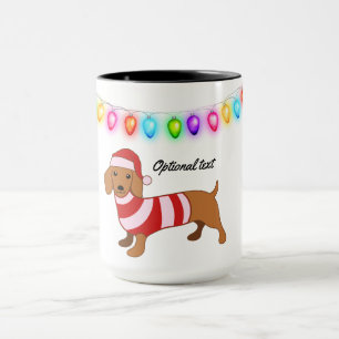 Dackel Santa Personalisierte Mug Tasse