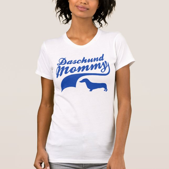 Dackel-Schäfer-Mama T-Shirt (Vorderseite)
