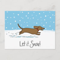 Dackel Schnee lassen - Hunde Dackel Urlaub
