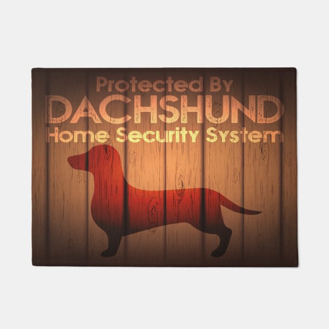 Dackel-Schutz 18" x 24" Türmatte (Vorderseite)