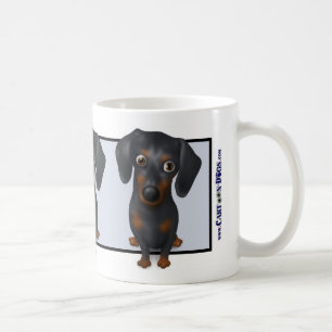 Dackel-(Schwarzes und TAN) Tasse