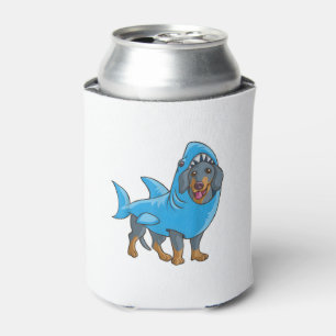 Dackel Shark Shirt Funny Dog Anzug Welpe Great W Dosenkühler