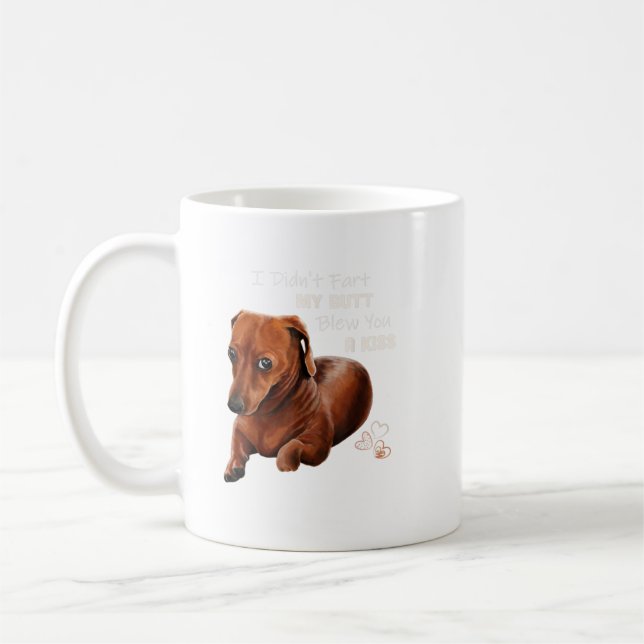 Dackel Shirt Dackel Hund Funny Geschenk Kaffeetasse (Links)