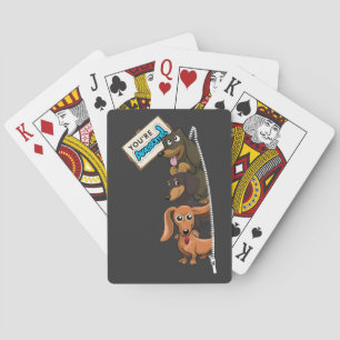 Dackel Sie sind Phantastisch Spielkarten