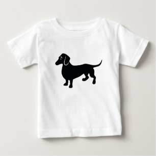Dackel Silhouette Baby T-shirt