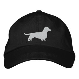 Dackel Silhouette Dackel Hund Katze Niedlich Bestickte Baseballkappe
