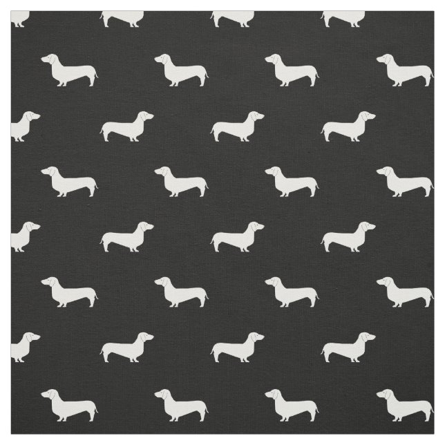 Dackel-Silhouette-Hundegewebe - Dackelgewebe Stoff (Muster)