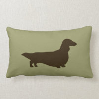 Dackel-Silhouette (langhaariger Dachshund)