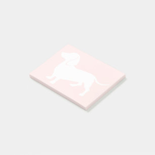Dackel Silhouette Post-it Klebezettel
