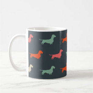 Dackel Silhouetten Dackel Hund Lover Kaffeetasse