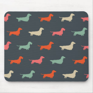 Dackel Silhouetten Dackel Hund Lover Mousepad