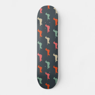 Dackel Silhouetten Dackel Hund Lover Skateboard