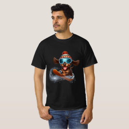 Dackel Snowboard T-Shirt