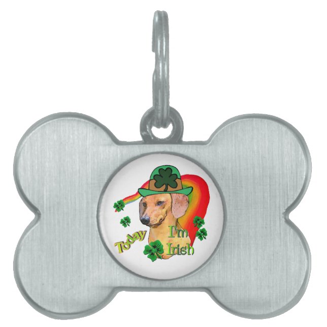 Dackel St Patricks Tiermarke (Vorderseite)