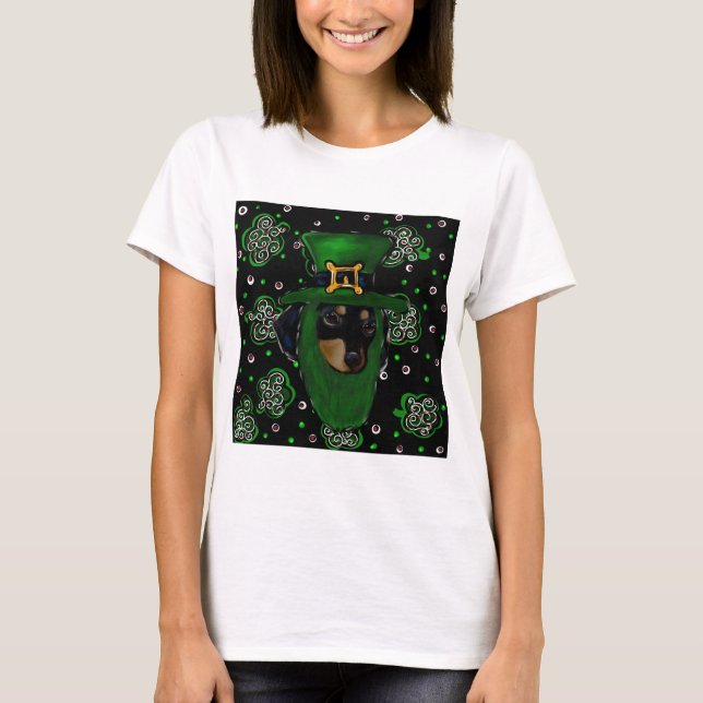 Dackel St. Patty T-Shirt (Vorderseite)