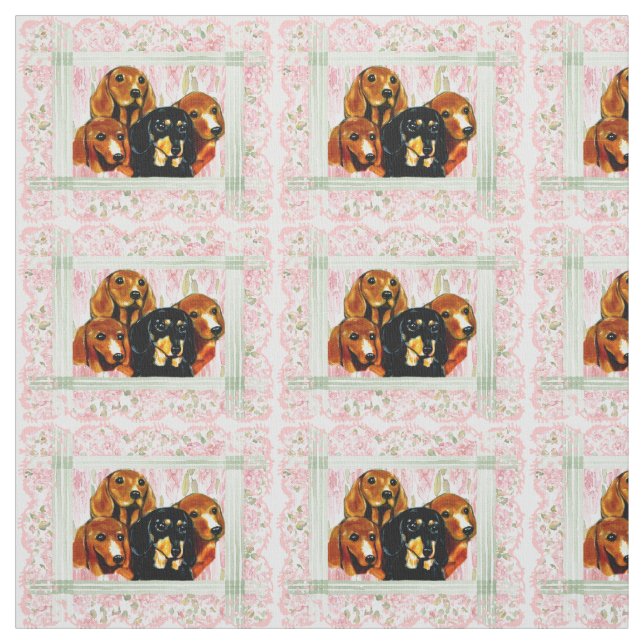 Dackel Stoff (Muster)