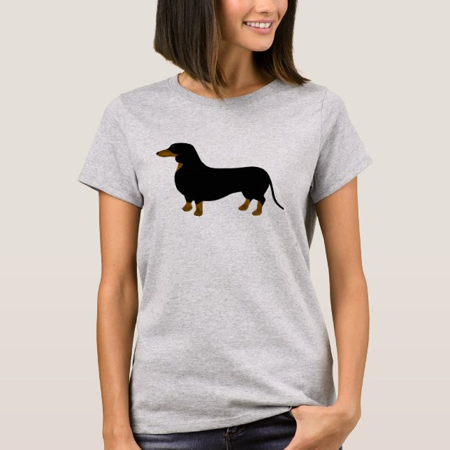 Dackel T - Shirt von Frauen (Vorderseite)
