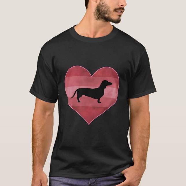 Dackel Tag Liebe T-Shirt (Vorderseite)