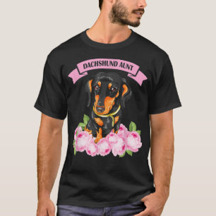 Dackel Tante Dackel Dackel Lover Besitzer Blumenwi T-Shirt