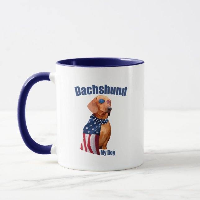 Dackel Tasse - Funny Patriotic Dog Lover (Links)