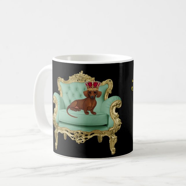 Dackel Tasse King Dackel Hund Dackel Geschenk (Vorderseite Links)