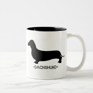 Dackel-Tasse Zweifarbige Tasse
