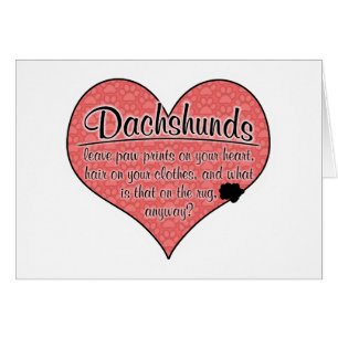 Dackel-Tatze druckt Hunde Humor