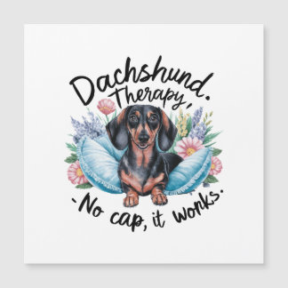 Dackel Therapie No Cap It Works Magneteinladung
