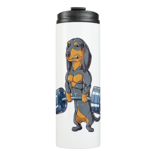 Dackel Thermosbecher (Vorderseite)