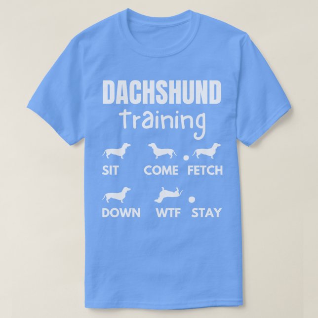 Dackel Training Dackel Dog Tricks T-Shirt (Design vorne)