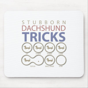 Dackel-Tricks, lustige Hundewitze Mousepad