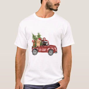 Dackel über Weihnachtsschmuck Weihnachten Weihnach T-Shirt