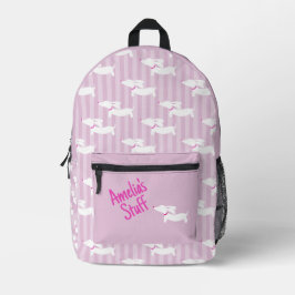 Dackel Übernachtung Leckerei- und Lieferbeutel Bedruckter Rucksack