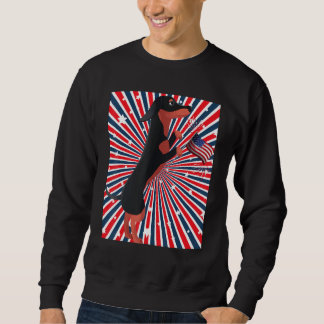 Dackel Unabhängigkeit Tag Niedliche Dackel Dackel  Sweatshirt