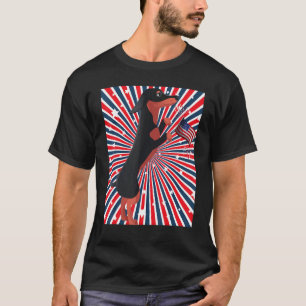 Dackel Unabhängigkeit Tag Niedliche Dackel Dackel  T-Shirt